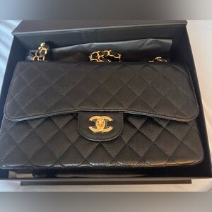 Chanel Large Classic Bag in Black - NEW.